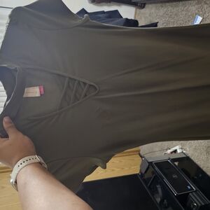 Olive Green Short Sleeve Top